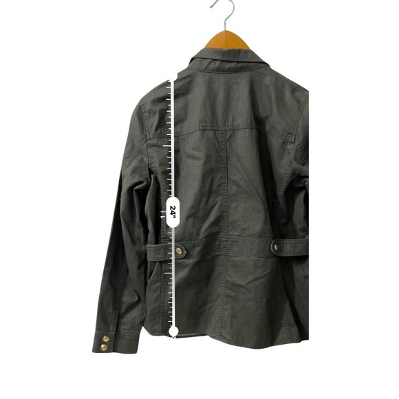J Crew Olive Field Mechanic Classic Rugged Military Utility Jacket S - Picture 10 of 11